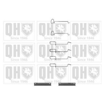 Kit d'accessoires, plaquette de frein à disque QUINTON HAZELL BFK756