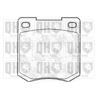 Jeu de 4 plaquettes de frein avant QUINTON HAZELL OEM 1487400