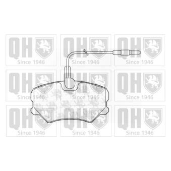 Jeu de 4 plaquettes de frein avant QUINTON HAZELL OEM 425095
