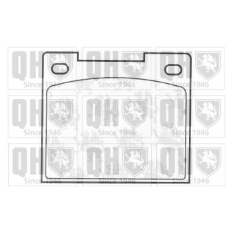 Jeu de 4 plaquettes de frein avant QUINTON HAZELL [BP101]