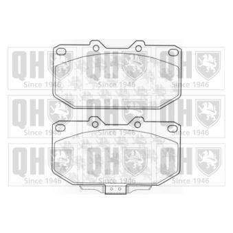 Jeu de 4 plaquettes de frein avant QUINTON HAZELL OEM 4106037P91