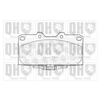 Jeu de 4 plaquettes de frein avant QUINTON HAZELL OEM 4108040P27