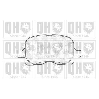 Jeu de 4 plaquettes de frein avant QUINTON HAZELL OEM 0446512240