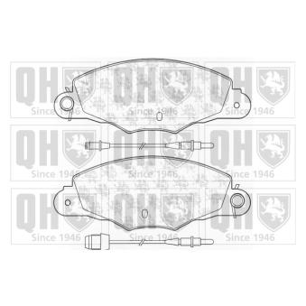 Jeu de 4 plaquettes de frein avant QUINTON HAZELL OEM 425301
