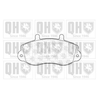 Jeu de 4 plaquettes de frein avant QUINTON HAZELL OEM 4404777