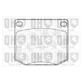 Jeu de 4 plaquettes de frein avant QUINTON HAZELL OEM 4004123