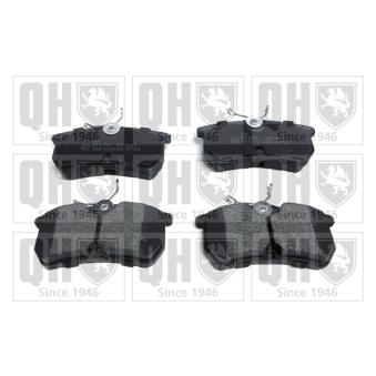 Jeu de 4 plaquettes de frein arrière QUINTON HAZELL OEM 1810990
