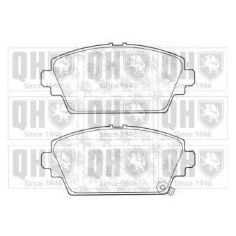 Jeu de 4 plaquettes de frein avant QUINTON HAZELL OEM 45022S1AE51
