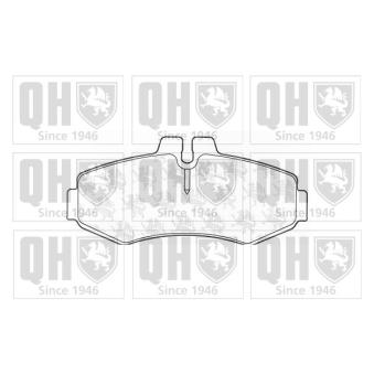 Jeu de 4 plaquettes de frein avant QUINTON HAZELL OEM 0034200120 Jeu de 4 plaquettes de frein avant QUINTON HAZELL OEM 0034200120