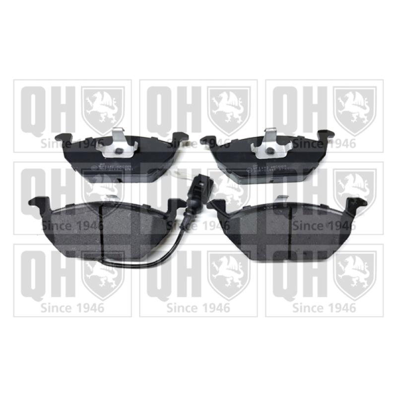 Jeu de 4 plaquettes de frein avant QUINTON HAZELL BP1142 - Visuel 1