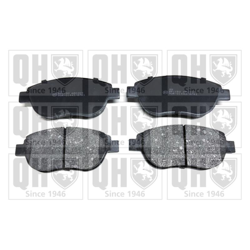 Jeu de 4 plaquettes de frein avant QUINTON HAZELL BP1150 - Visuel 1