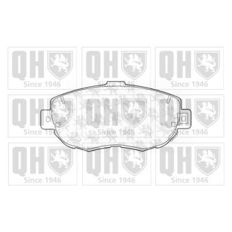 Jeu de 4 plaquettes de frein avant QUINTON HAZELL OEM 0449130350
