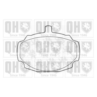 Jeu de 4 plaquettes de frein avant QUINTON HAZELL [BP117]