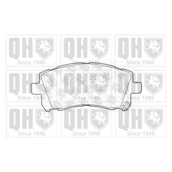 Jeu de 4 plaquettes de frein avant QUINTON HAZELL OEM 26296AE220