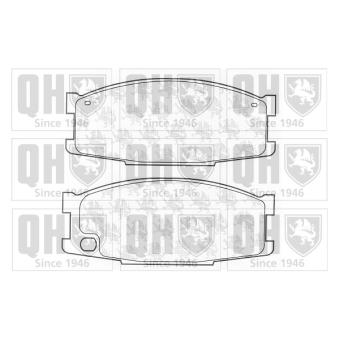 Jeu de 4 plaquettes de frein avant QUINTON HAZELL OEM MQ908292