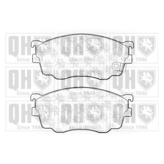 Jeu de 4 plaquettes de frein avant QUINTON HAZELL OEM GJYA3328ZA