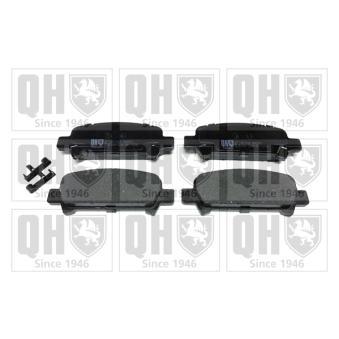 Jeu de 4 plaquettes de frein arrière QUINTON HAZELL OEM 26696AF000