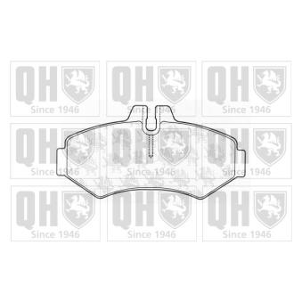 Jeu de 4 plaquettes de frein arrière QUINTON HAZELL OEM 4209720