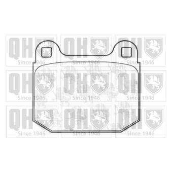 Jeu de 4 plaquettes de frein avant QUINTON HAZELL [BP1255]
