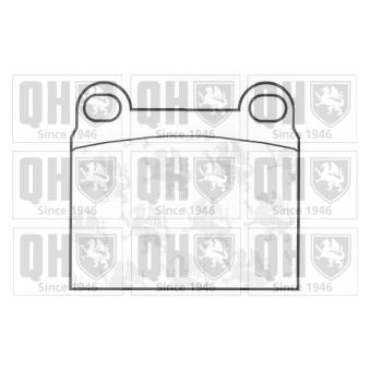 Jeu de 4 plaquettes de frein avant QUINTON HAZELL BP126 pour BMW i4 2.0 E - 140cv