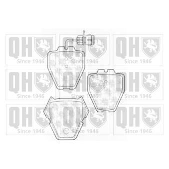 Jeu de 4 plaquettes de frein avant QUINTON HAZELL OEM 4B3698151