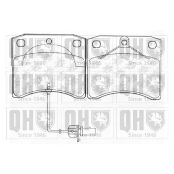 Jeu de 4 plaquettes de frein avant QUINTON HAZELL OEM 7D0695151C