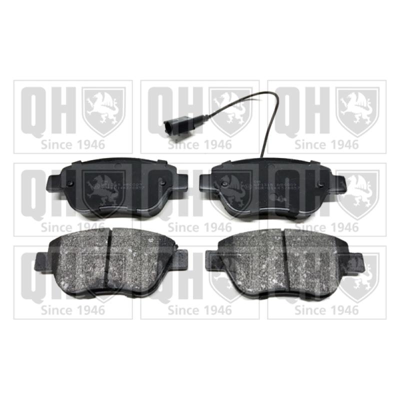 Jeu de 4 plaquettes de frein avant QUINTON HAZELL BP1315 - Visuel 1
