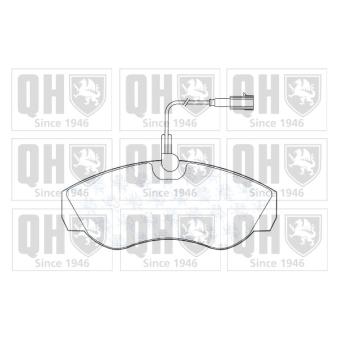Jeu de 4 plaquettes de frein avant QUINTON HAZELL OEM 425225
