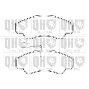 Jeu de 4 plaquettes de frein avant QUINTON HAZELL OEM 77364859