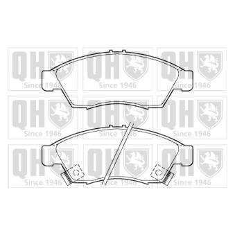 Jeu de 4 plaquettes de frein avant QUINTON HAZELL OEM 5581054GA0