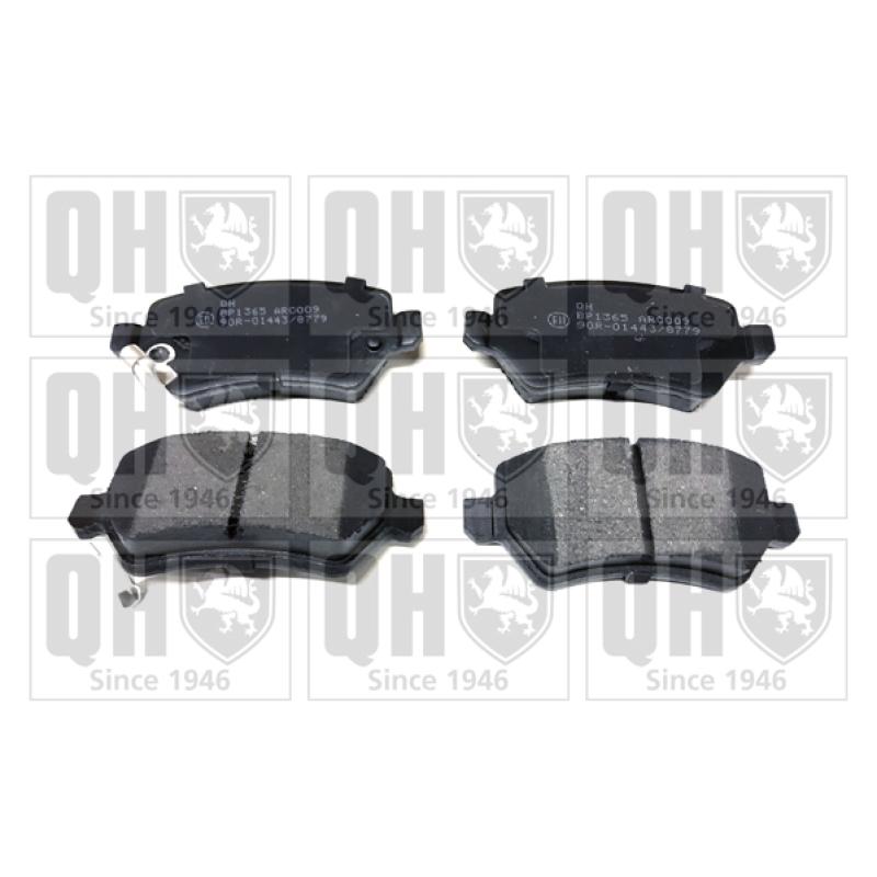 Jeu de 4 plaquettes de frein arrière QUINTON HAZELL BP1365 - Visuel 1