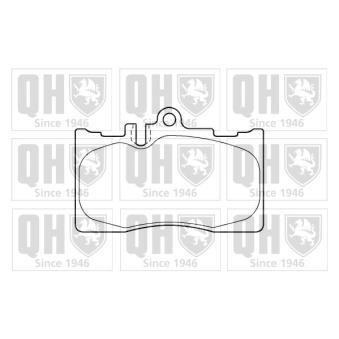 Jeu de 4 plaquettes de frein avant QUINTON HAZELL OEM 0446550250