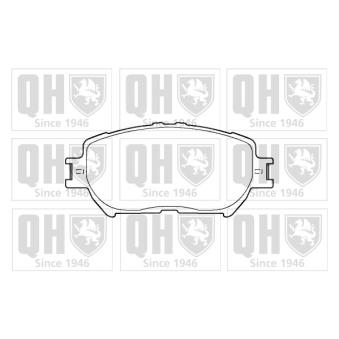 Jeu de 4 plaquettes de frein avant QUINTON HAZELL OEM 0446533240