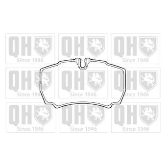 Jeu de 4 plaquettes de frein arrière QUINTON HAZELL OEM 1718023