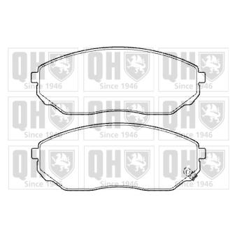 Jeu de 4 plaquettes de frein avant QUINTON HAZELL OEM 3EE0058101
