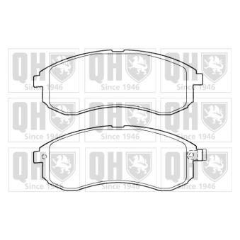 Jeu de 4 plaquettes de frein avant QUINTON HAZELL OEM DBP511126