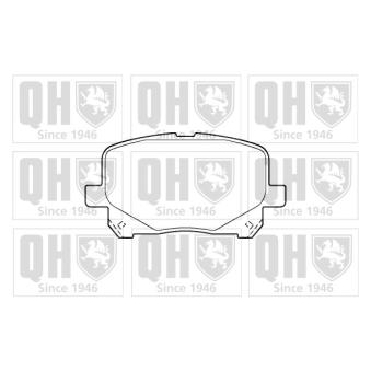 Jeu de 4 plaquettes de frein avant QUINTON HAZELL OEM 0446528410