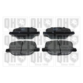 Jeu de 4 plaquettes de frein arrière QUINTON HAZELL OEM 77363819