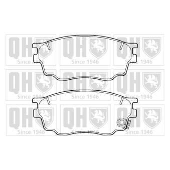 Jeu de 4 plaquettes de frein avant QUINTON HAZELL OEM GJYA3328ZA