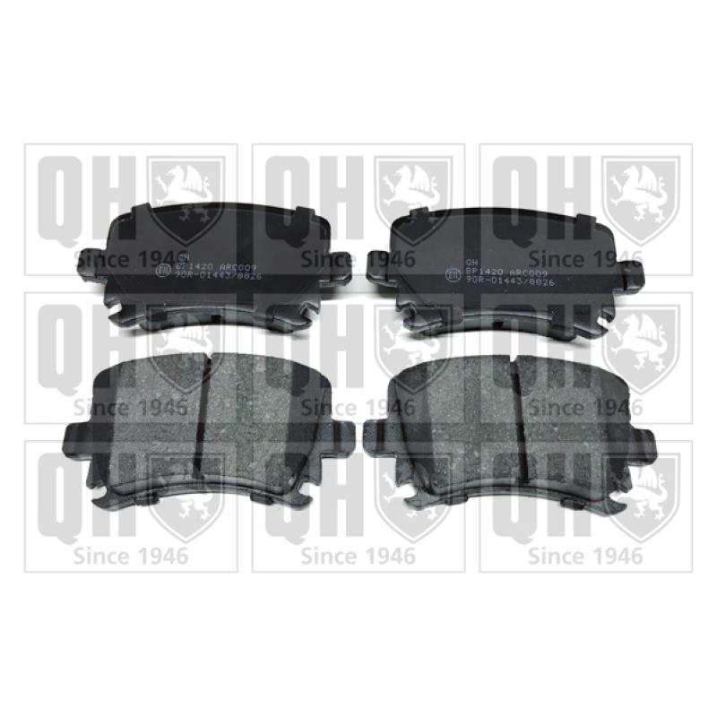 Jeu de 4 plaquettes de frein arrière QUINTON HAZELL BP1420 - Visuel 1