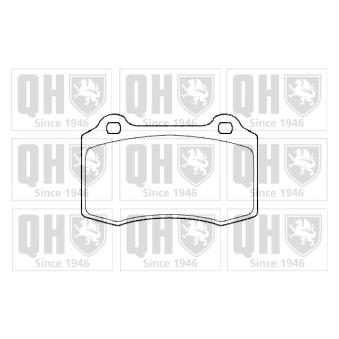 Jeu de 4 plaquettes de frein avant QUINTON HAZELL BP1426