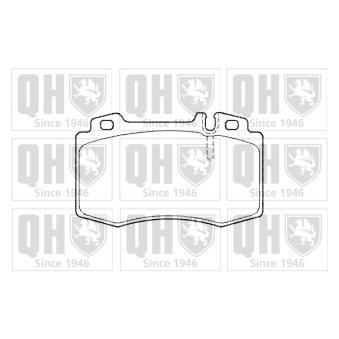 Jeu de 4 plaquettes de frein avant QUINTON HAZELL OEM 0064203220