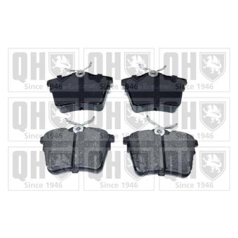 Jeu de 4 plaquettes de frein arrière QUINTON HAZELL OEM 425279