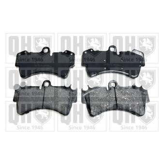 Jeu de 4 plaquettes de frein avant QUINTON HAZELL OEM 4L0698151C Jeu de 4 plaquettes de frein avant QUINTON HAZELL OEM 4L0698151C