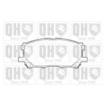 Jeu de 4 plaquettes de frein avant QUINTON HAZELL OEM 0446548100