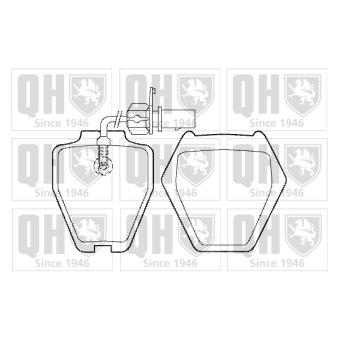 Jeu de 4 plaquettes de frein avant QUINTON HAZELL OEM 4B3698151