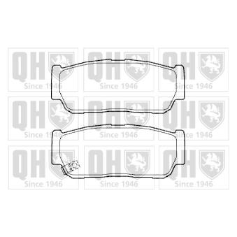 Jeu de 4 plaquettes de frein arrière QUINTON HAZELL OEM 4841321A10
