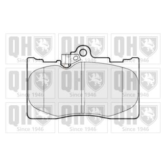 Jeu de 4 plaquettes de frein avant QUINTON HAZELL OEM 0446530410
