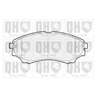 Jeu de 4 plaquettes de frein avant QUINTON HAZELL OEM UMY43328Z