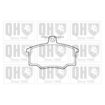 Jeu de 4 plaquettes de frein avant QUINTON HAZELL BP153